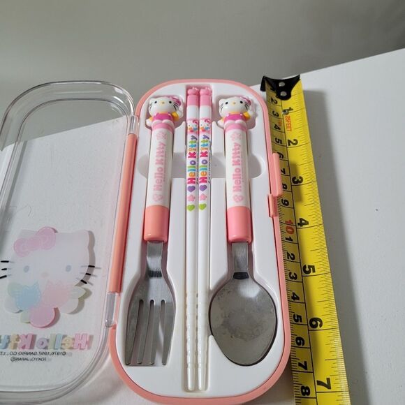 Japan Sanrio Hello Kitty Stainless Utensils Set - Picture 5 of 5